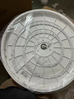 ventilateur led moderne invisible 48 pouces moteur dc grande puissance air pales pliables blanc