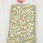 tissu coton twill floral motifs oiseaux fruits william morris quilting patchwork crafting