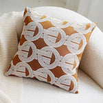 coussins décoratifs géométriques orange blanc modernes maison voiture 50x50cm 45x45cm 30x50cm