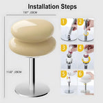 lampe table moderne jaune brillante chambre coucher veilleuse 6w 10w led opaque