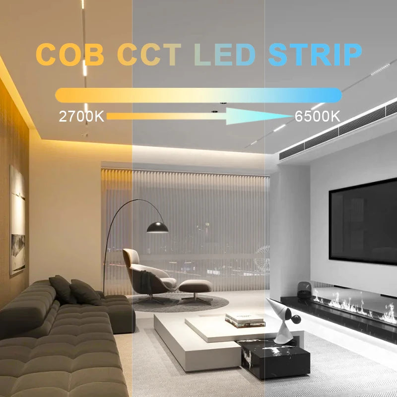 ruban led flexible 608 led 2700k 6500k 12v 24v adhésif double face variable couleur