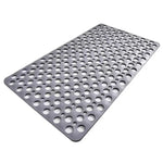 tapis bain antidérapant gris moderne perforations adhésif salle bain respectueux environnement lavable machine