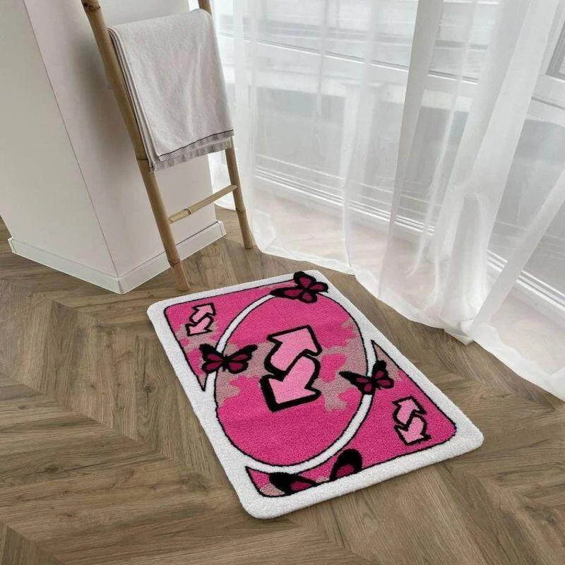 tapis sol moderne motif graphique doux antidérapant décoration maison chambre salon intérieur gris