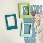 cadres photo aimants couleurs modernes étoiles coeurs triangles transparents photo frame porte portrait minimalist