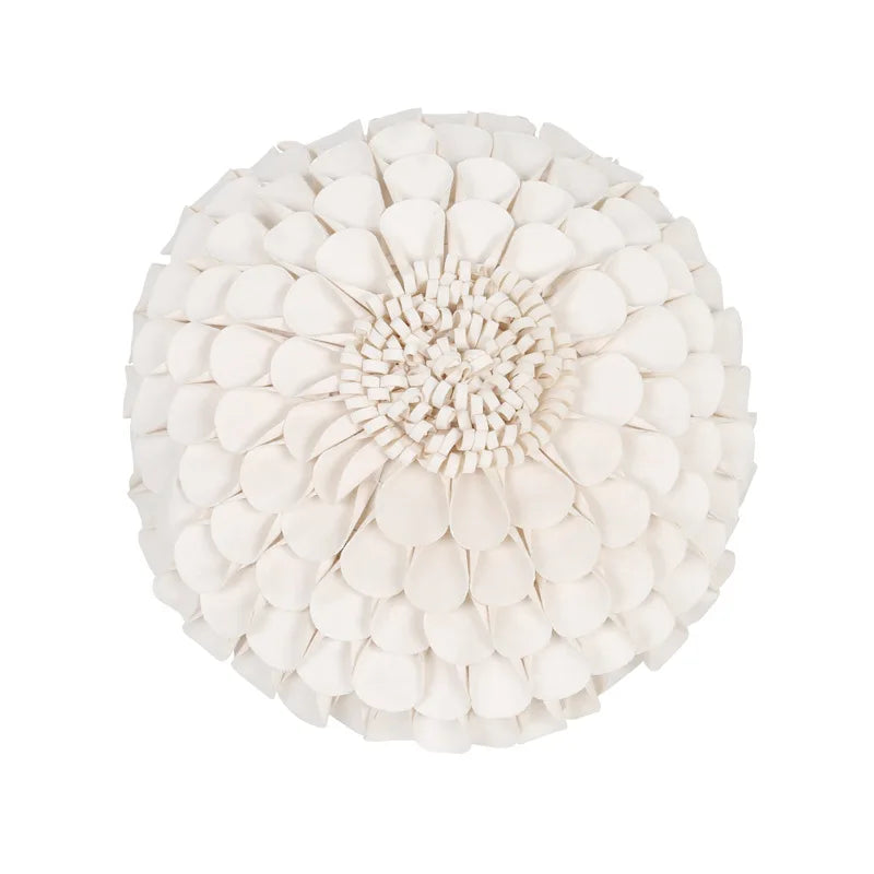 coussin velours moderne motif fleurs relief jaune gris rose blanc décoration intérieure sofa chaise
