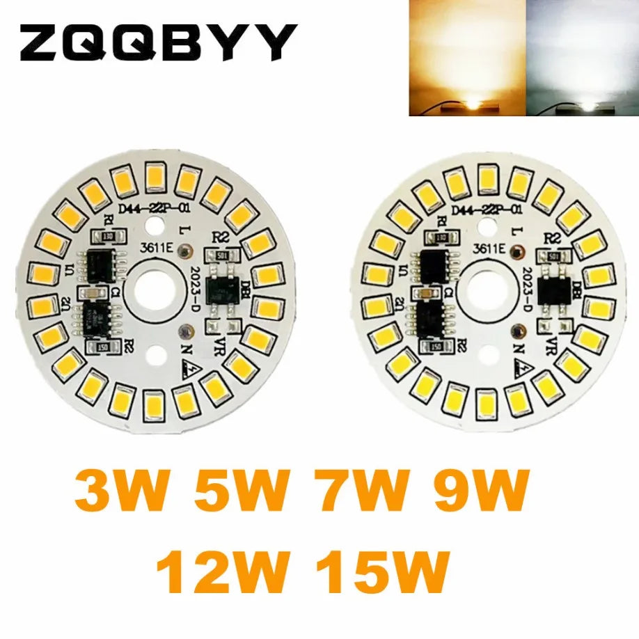 plaque led circulaire diodes blanc moderne 28mm 30mm 35mm 40mm 45mm 3w 5w 7w