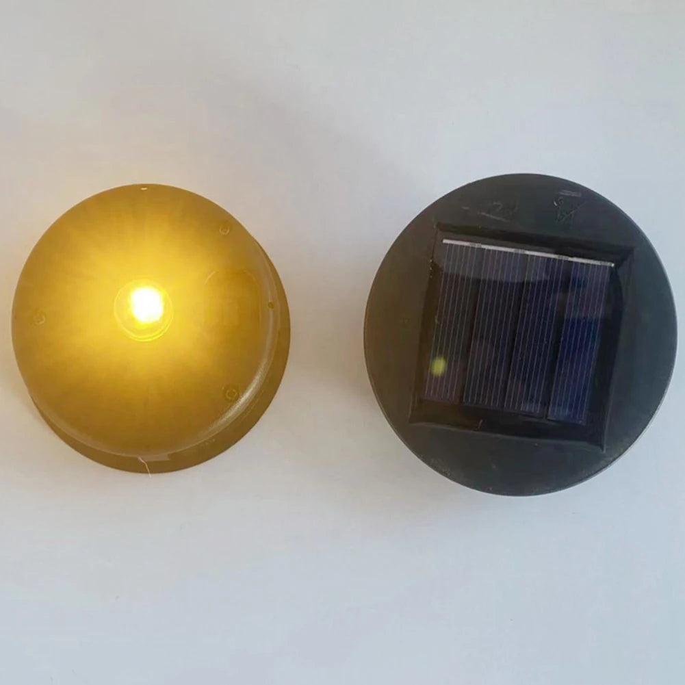 lampe solaire led rechargeable extérieure moderne noir doré bleu perforée