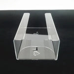 boîte rangement transparente moderne porte mouchoirs boîte organiser rectangle adhésif fixations minimaliste