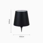 lampe table moderne sans fil rechargeable tactile noir led chambre basse luminosité tringle basculante
