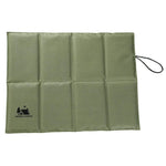 coussin pliable assise imperméable vert olive noir tissu micro perforé pratique portable camping pêche