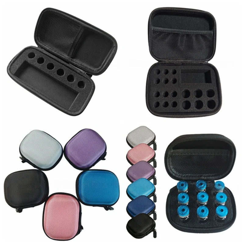 boîtes rangement flacons insuline noir zippées 10grids pratique compacte 3ml 5ml 10ml vials.storage