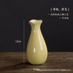 vases céramique moderne rayures horizontales orange blanc rose jaune vert clair