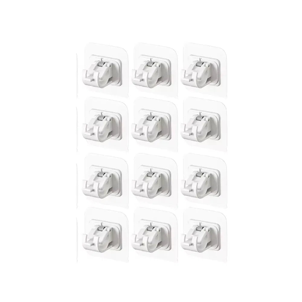 clips suspension adhésifs blancs modernes utilisation multiple crochets barres inclusétaillées4cm6cm