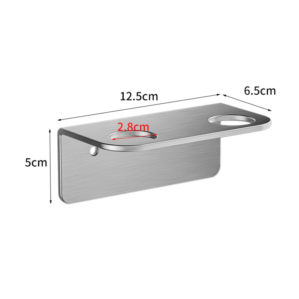 porte savon mural moderne noir salle bain 20x6.5x5cm deux bouteilles savon
