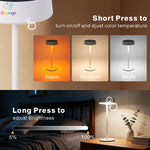 lampe table moderne rechargeable solaire usb tactile noir blanc