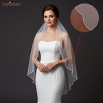 voile mariée blanc bordure peigne classique transparent soirée