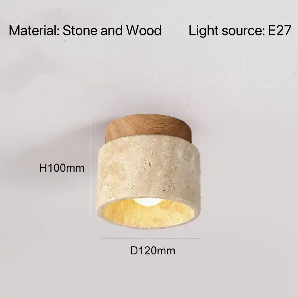 lampe moderne ampoule led texture granulée couleur beige brun foncé minimaliste