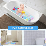 tapis bain dessin animé sous marin sirène poissons coraux moderne enfant couleur alphabet adhésif