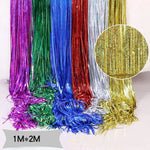 rideau paillettes or argent bleu violet vert rouge décoration festive mariage anniversaire nouvel an