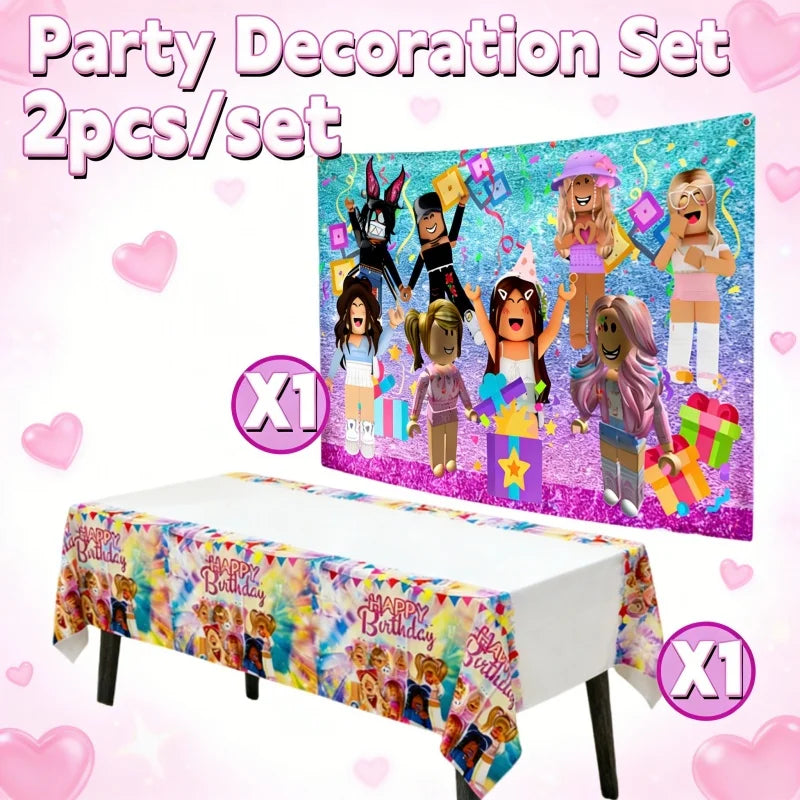 boîtes sucreries personnages dessins animés étiquettes eau affiche fête serviettes table multicolore anniversaire