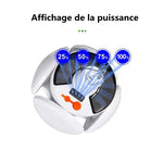 lampe solaire rechargeable éclairage extérieur camping indicateur charge cale blanc moderne