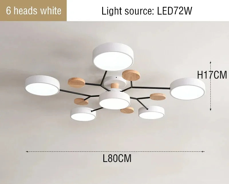 lampe moderne gris bois acrylique translucide led couleurs dimmable scandinave 220v