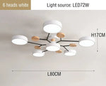 lampe moderne gris bois acrylique translucide led couleurs dimmable scandinave 220v