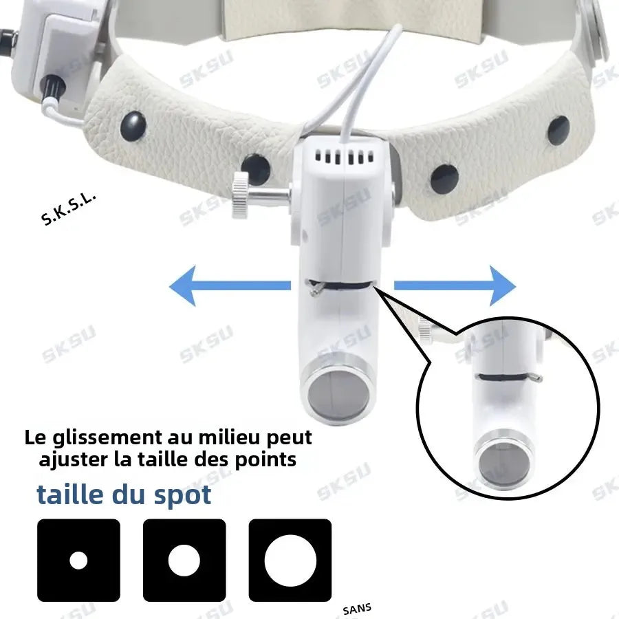 lampe frontale médicale led 5w réglable bandeau professionnel optique dentaire