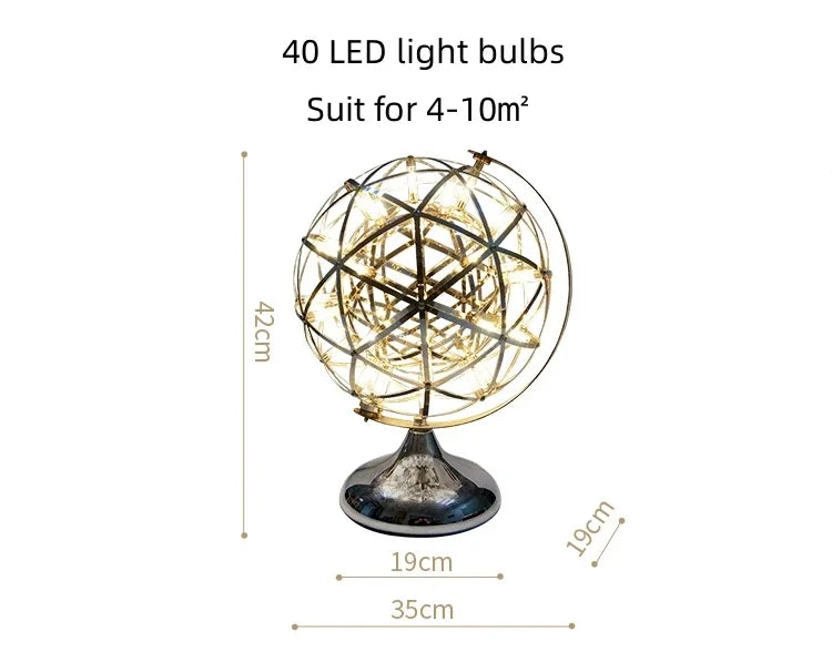 lampe table moderne or noir led veilleuse chambre salon articulation deco bóng đèn bàn