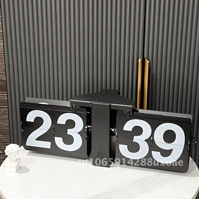 horloge murale quartz flip numérique horloge bleue moderne horloge blanche rétro horloge grise numérique