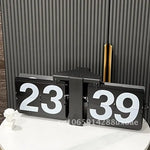 horloge murale quartz flip numérique horloge bleue moderne horloge blanche rétro horloge grise numérique