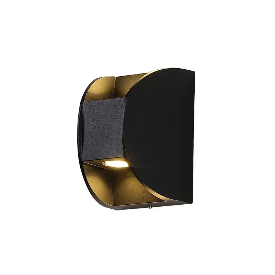 applique murale led noir contemporaine ip65 adhésive extérieure waterproof 2700 3500k