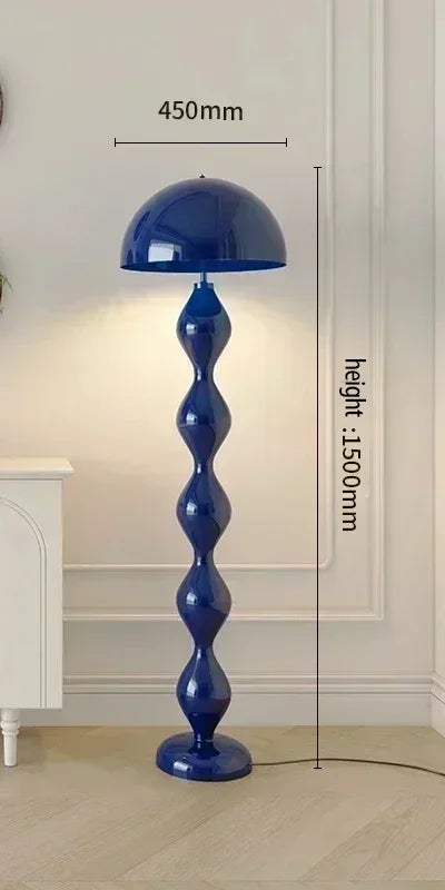 lampe sol moderne twistée verte rouge bleu blanc énergie économique
