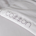 couvre lit moderne gris clair broderie dorée coton doux matelassé chambre grande taille