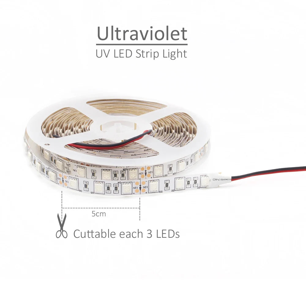 ruban led uv blanc bleu 60 leds flexible adhésif moderne technologique