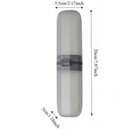 organiseur brosse dents réutilisable étui clip moderne gris blanc bleu clair texture mat portable
