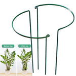 Support plante vert foncé moderne supplémentaires jardin métal robuste