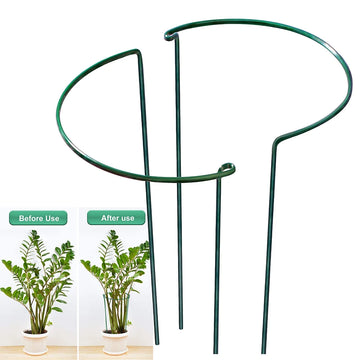 Support plante vert foncé moderne supplémentaires jardin métal robuste