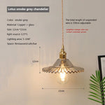 lampe suspendue transparente vintage ampoule E27 câble torsadé motifs géométriques chambre salon étude