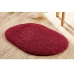 tapis bain doux absorbant mousse mémoire forme ovale couleur variée moderne