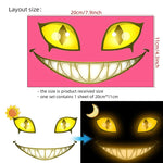 autocollants décoration maison motifs animaux félins yeux sourires fleurs lotus fougères rochers
