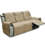 housses fauteuil inclinable gris quilté moderne élastique ajustable poche rangement lavage machine salon