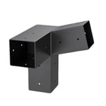 connecteurs métalliques industriels noir fixation poteaux bois équerre support utilitaireextérieur bricolagejardin