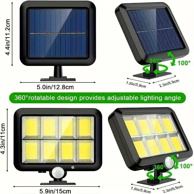 lampe solaire extérieure panneau led noir bleu ip65 moderne clips