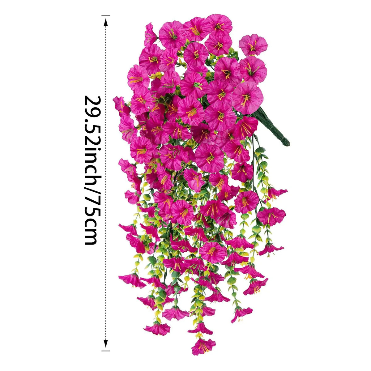 guirlande fleurs artificielles violet rose vert moderne décoration maison mariage anniversaireintérieur
