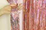 rideau paillettes or argent bleu violet vert rouge décoration festive mariage anniversaire nouvel an