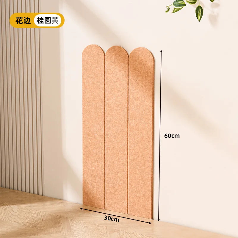 protecteur mur chat vert marron clair beige adhésif texture douce moderne pièces 12 24