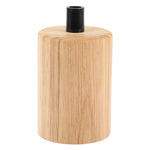 base lampe suspendue bois naturel ampoule e27 moderne rustique câble doré