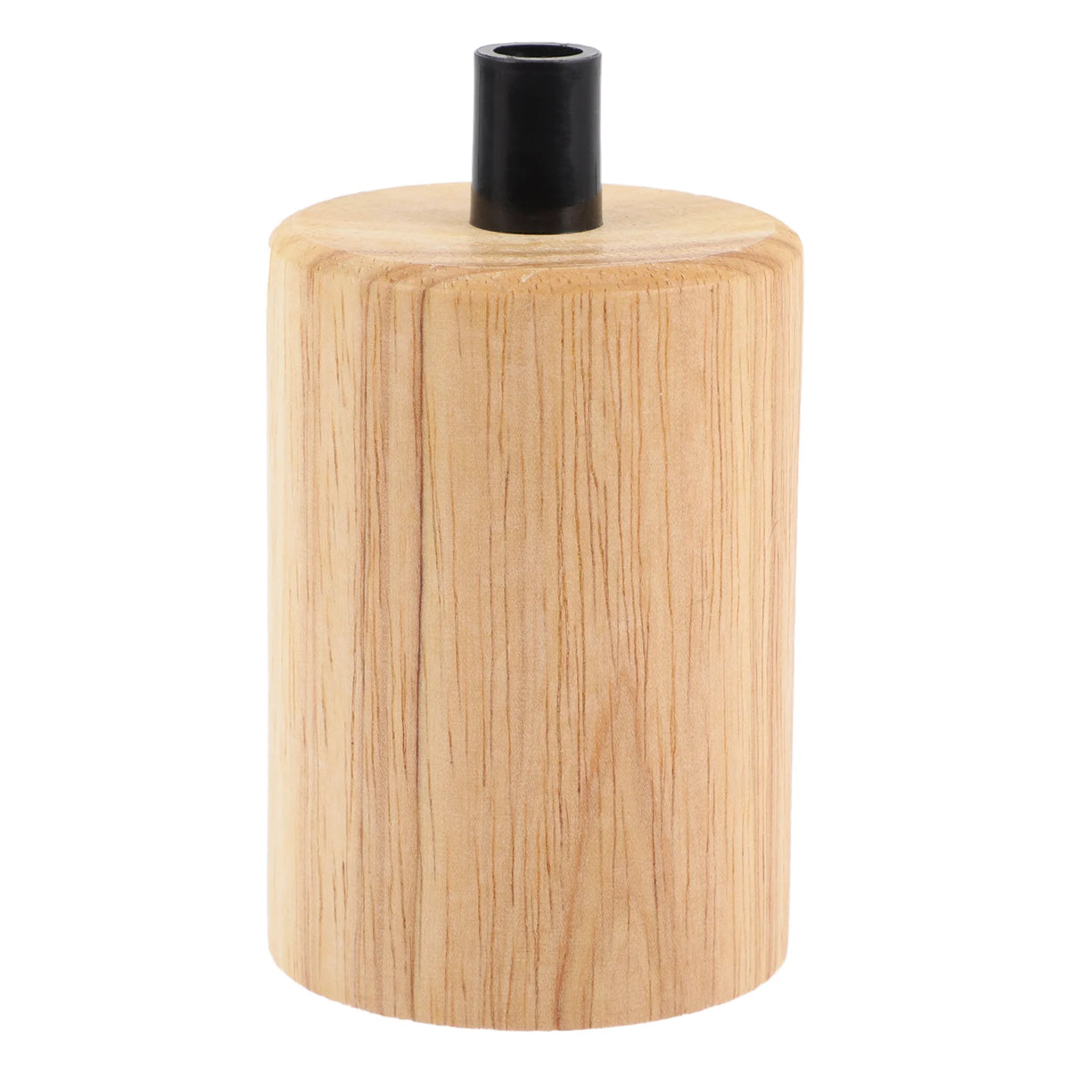 base lampe suspendue bois naturel ampoule e27 moderne rustique câble doré