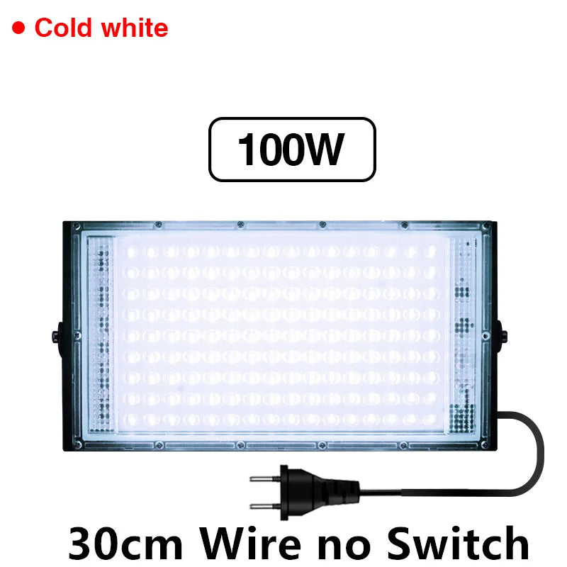 lampe led full spectrum 50w 100w noir blanc rose moderne clips cabled interrupteur grow